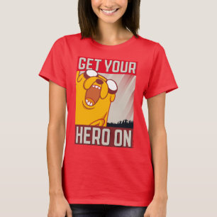 Camiseta Tempo de Aventura Jake "Coloque Seu Herói"