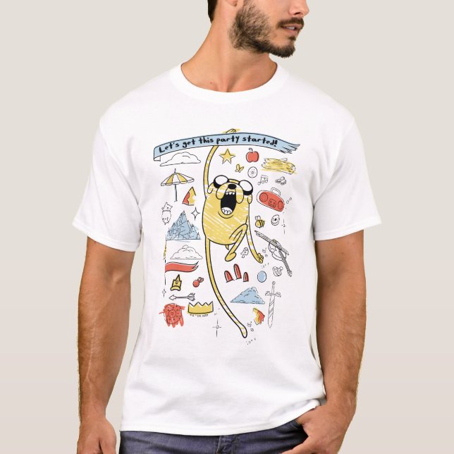 Camiseta Tempo de Aventura | "Partido" Jake Sketch (Frente)