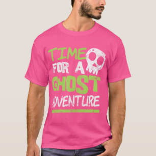 Camiseta Tempo De Caça De Fantasmas Para Um Halloween De Av
