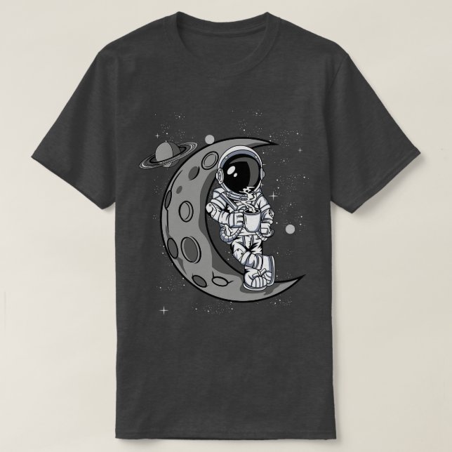 CAMISETA TEMPO DE CAFÉ ASTRONAUTA (Frente do Design)