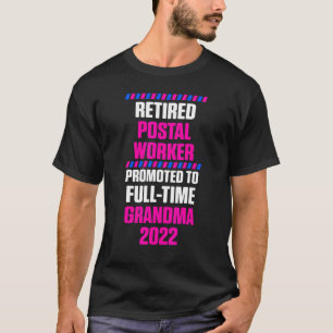 Camiseta Tempo de Cheio do Empregado Postal Aposentado Vovó