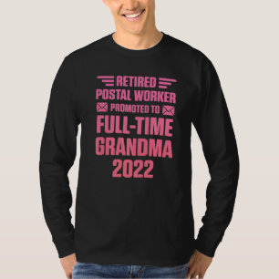 Camiseta Tempo de Cheio do Empregado Postal Aposentado Vovó