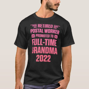 Camiseta Tempo de Cheio do Empregado Postal Aposentado Vovó