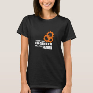 Camiseta Tempo de Cheio do Engenheiro de Parte do Mens Prog