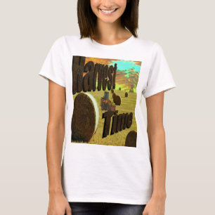 Camiseta Tempo De Colheita Com Logotipo,