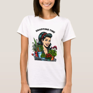 Camiseta Tempo de compra Amantes De Plantas Retro Funny