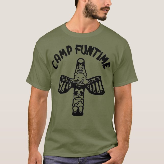 Camiseta Tempo de diversão Clássica do Camp Funtime Rock Di (Frente)