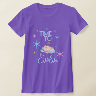 Camiseta Tempo de Evoluir o Lótus Cósmico