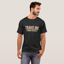 CAMISETA TEMPO DE FÉRIAS, FÉRIAS DE VERÃO DE VIAGEM