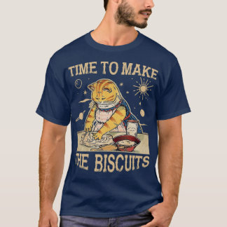 Camiseta Tempo De Gatinho Bonito Para Fazer Os Biscoitos Pa