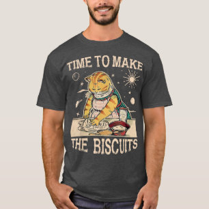 Camiseta Tempo De Gatinho Bonito Para Fazer Os Biscoitos Pa