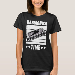 Camiseta Tempo de Harmônica Vintage Retro 1