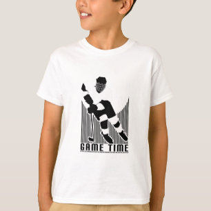 Camiseta Tempo de Jogo de Hóquei Infantil Desenho Vintage d