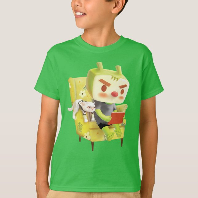 Camiseta Tempo de Leitura Cozy com Pet (Frente)