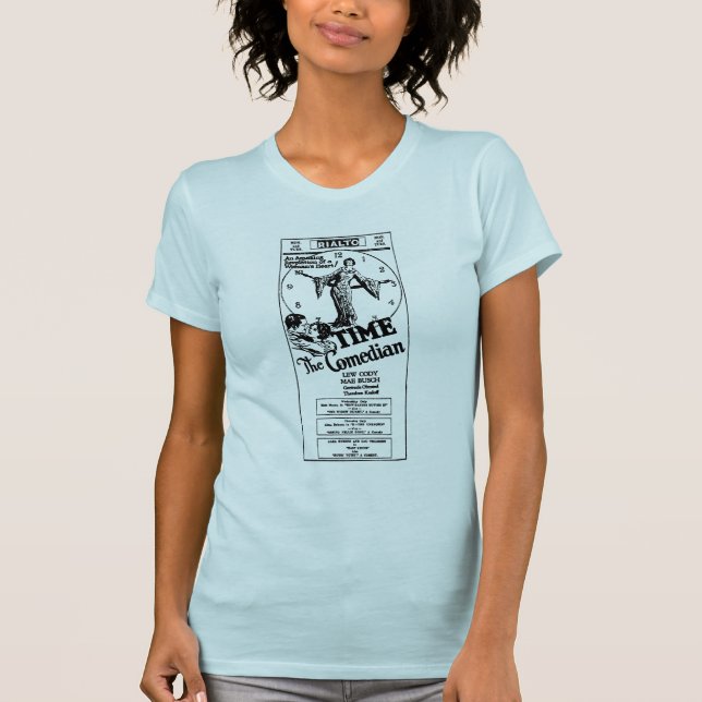 Camiseta Tempo de Mae Busch, comediante 1925 (Frente)