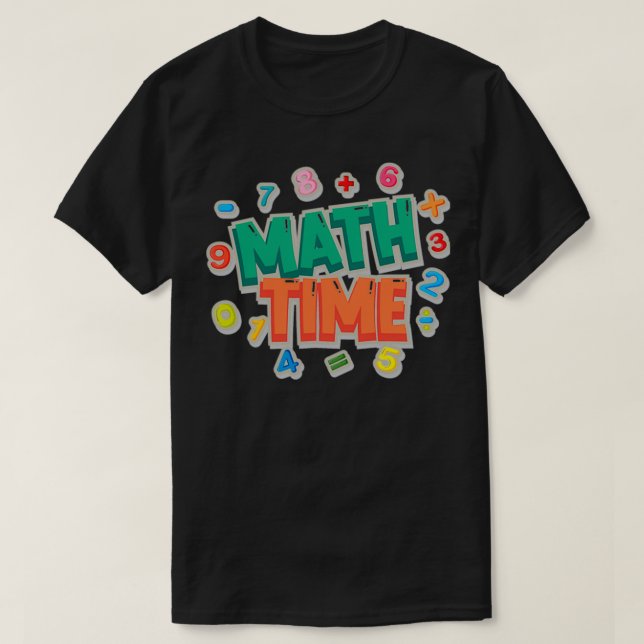Camiseta Tempo de matemática 1 (Frente do Design)