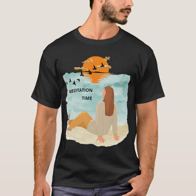 CAMISETA TEMPO DE MEDITAÇÃO (Frente)
