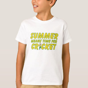 Camiseta Tempo de meios do verão para o amarelo e o verde