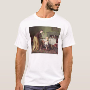 Camiseta Tempo de pequeno almoço - jogos da manhã (óleo 
