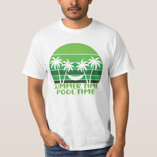 CAMISETA TEMPO DE PISCINA DO VERÃO. (Frente)