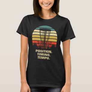 Camiseta Tempo de Posição do Tempo do Disco Golf Estratégia