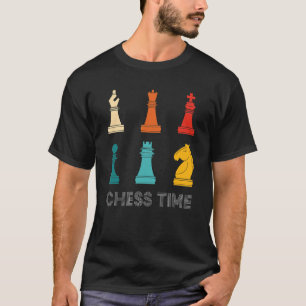 Camiseta Tempo de Xadrez do Retro Chess Retro Vintage