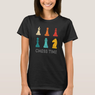 Camiseta Tempo de Xadrez do Retro Chess Retro Vintage