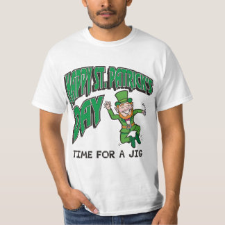 Camiseta Tempo do dia de St Patrick feliz para um gabarito