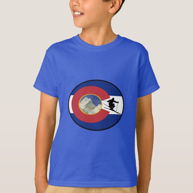 CAMISETA TEMPO DO ESQUI DE COLORADO (Frente)