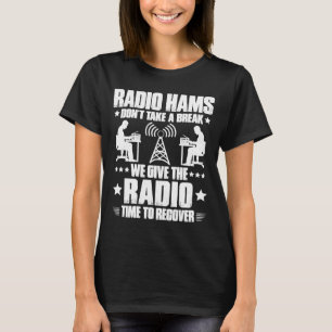 Camiseta Tempo Do Operador De Rádio Amateur Para Recuperar