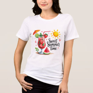 Camiseta Tempo Doce de Verão - Clima Quente Abenço