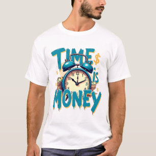 Camiseta Tempo É Dinheiro: O Vintage Cash Clock T Shirt