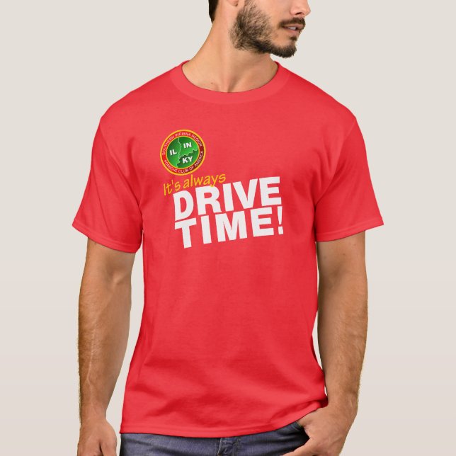 Camiseta Tempo inclinado T da movimentação (Frente)