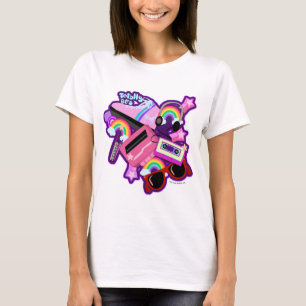 Camiseta Tempo mega do néon 80s