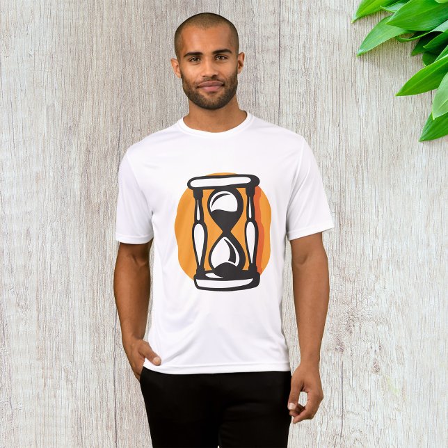 Camiseta Tempo Mínimo do Timer de Hourglass Retro (Criador carregado)