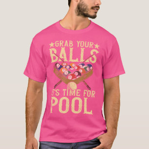Camiseta Tempo para a Piscina 8 Ball Piscina Billiard Playe