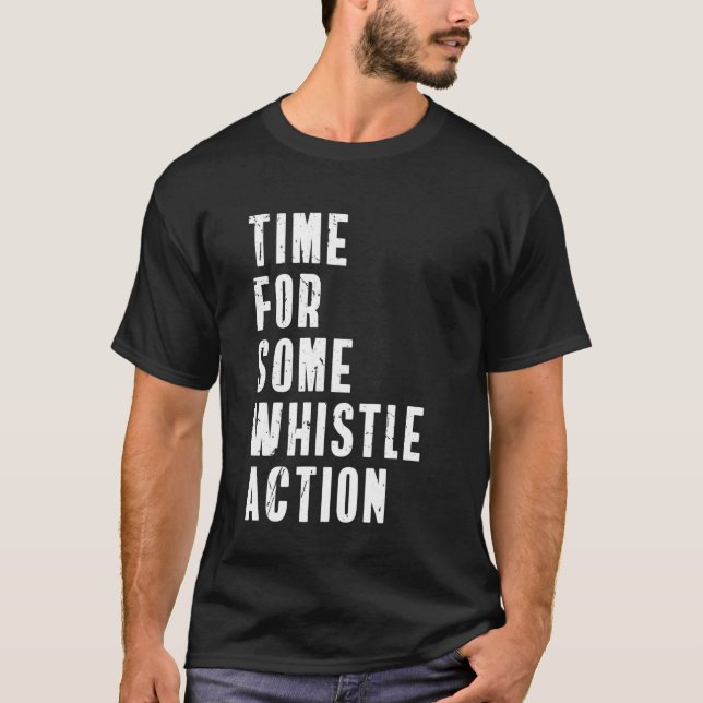 Camiseta Tempo Para Algum Apito Ação de Professores E Físic (Frente)