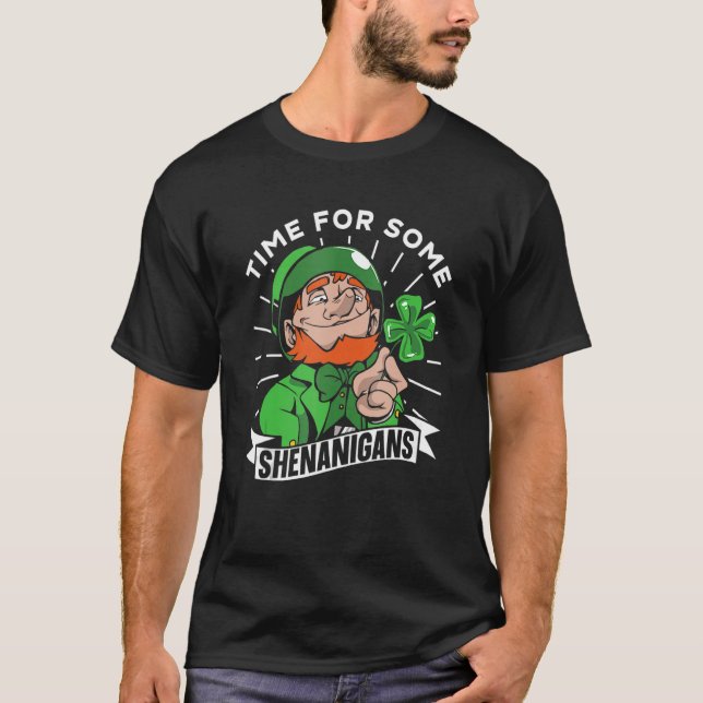 Camiseta Tempo Para Alguns Shenanigans Irlanda Rua Irlandes (Frente)
