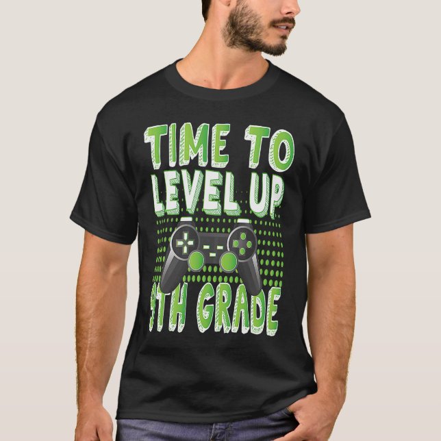 Camiseta Tempo para aumentar o nível 9.º ano Jovens Tema de (Frente)