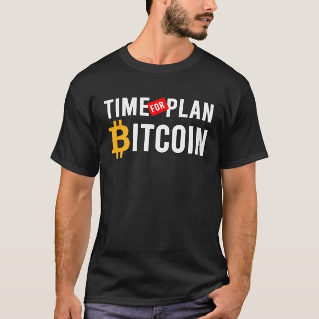 Camiseta Tempo para Cryptocurrency e Blockchain do Plano B (Frente)