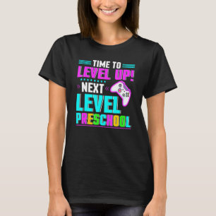Camiseta Tempo para nivelar o próximo jogo de graduação pré