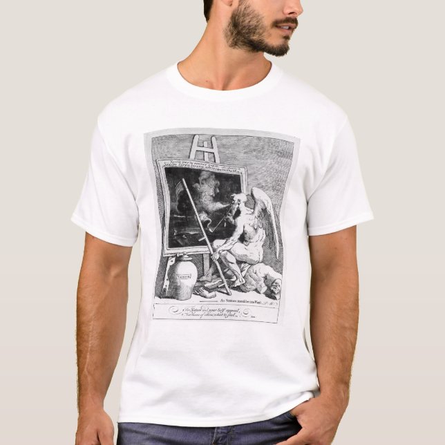Camiseta Tempo que fuma uma imagem, 1761 (Frente)