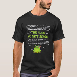 Camiseta Tempo voa 100 dias de visitas de professores de Sa