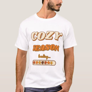 Camiseta Temporada Aconchegante Carregando... Tipografia Re