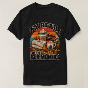 Camiseta Temporada Aconchegante Estou Preparado Para Os Mes