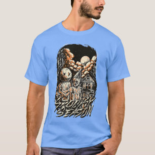 Camiseta Temporada Assustadora de Halloween Assombrosa Horr