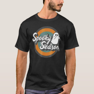 Camiseta Temporada Assustadora de Halloween Fantasma Traje