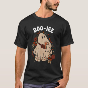 Camiseta Temporada Assustadora Fantasma Fofo Roupa de Hallo