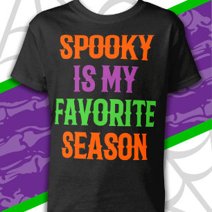 Camiseta Temporada Assustadora Feliz Dia das Bruxas Hallowe