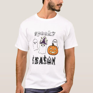 Camiseta temporada assustadora Feliz Halloween 